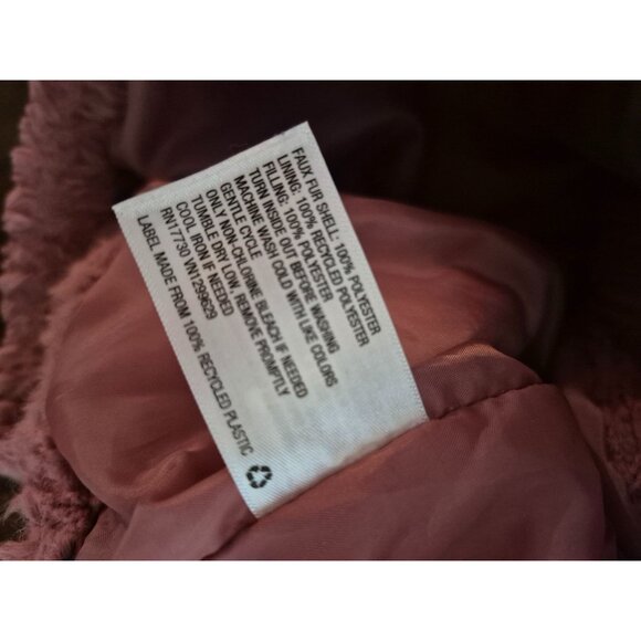 Wild Fable Pink Faux Fur Zip-Up Jacket Soft & Cozy size XS - Picture 3 of 4